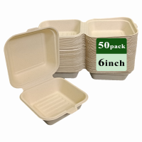 Rui bamboo wegwerp schaaldoosjes van bamboevezel 6 inch, 50 stuks