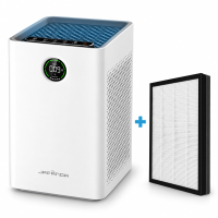 JAFANDA slimme WiFi luchtreiniger, H13 True HEPA 3 traps filtratie, 260 m³/h CADR, PM2,5 luchtkwaliteitssensor, app  en Alexa spraakbesturing, 23 dB stille slaapmodus, voor stof, pollen, huidschilfers van huisdieren en geuren