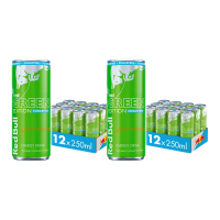 Red Bull Green Edition Suikervrije Curuba Vlierbloesem Energiedrank   12 x 250 ml x2