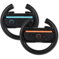 KONIX Racestuur paar voor Nintendo Switch 2 Joy Con controllers   Plastic   Zwart