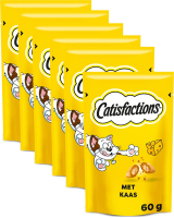 Catisfactions Snacks  Kattensnoepjes  Kaas  6x60g