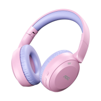 AOC ACH2611 Draadloze koptelefoon, Bluetooth 6.0 Over ear headset met 75 uur afspeeltijd, 3D surround sound, Opvouwbaar lichtgewicht 182 g, Type C snelladen, Comfortabele pasvorm