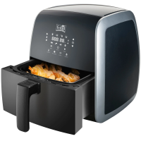 Fritel Airfryer SnackTastic® 5804   Heteluchtfriteuse   3,2 L   1450 W   8 Programma’s   2 tot 5 Personen   Digitaal Touchscreen   Zacht Leer/Mat Zwart
