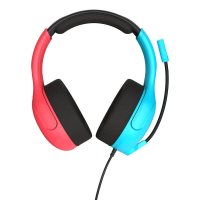 Turtle Beach Airlite Fit Gaming Headset Bedraad (3,5 mm Jack)   Flip to Mute Microfoon   Nintendo Switch, Switch Lite, Switch OLED, PC & Mobiel   Blauw/Rood
