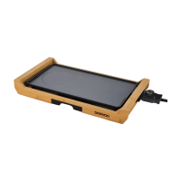 Daewoo DW.DTG 761 Elektrische Tafelgrill met Bamboe Frame   Anti Aanbak Teppanyaki Grill