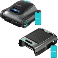 Aiper (Nieuwe collectie) Scuba S1 + EcoSurfer S2 – Draadloze robotzwembadreiniger & robot skimmer op zonne energie | 24/7 reiniging van bodem, wanden, waterlijn & oppervlak, dubbele filtratie, app bediening
