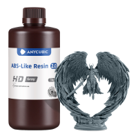 Anycubic ABS achtige hars 2.0 Met hoge sterkte en taaiheid, lage krimp, 3D printerhars voor LCD/DLP/SLA 3D printers(HD Grijs, 1 kg)