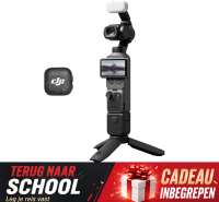 【Terug naar school】DJI Osmo Pocket 3 creatorset vlogcamera met 2,54 cm CMOS sensor ondersteunt 4K/120fps video opname met 3 assige gimbalstabilisatie, slimme tracking en snelle autofocus, inclusief microfoon voor heldere geluidsopname, draagbare camera sp