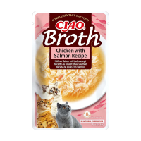 INABA Broth Chicken with Salmon Recipe.