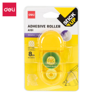 Deli 4 stuks lijmroller, kleefroller, kunst  en handwerktool, dispenser voor dubbelzijdige tape voor knutselen, kaarten, fotoalbums, journaal, scrapbooking, 8 m