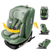 Jovikids ISOFIX autostoel 360° voor baby's en kinderen van 40 150 cm, draaibare autostoel voor pasgeborenen 0 12 jaar, ECE R129/E4, ISOFIX bevestigingen, Top Tether   groen