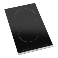 Wiggo WH E312G(B) inbouwinductiekookplaat 30 cm 2 kookzones aanraakbediening 1 fase stekkerklaar zwart