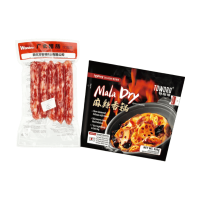Worst + pittige wok 630 g