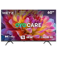 METZ 60 Inch UHD Smart TV MUF7000Z, HDR10, Dolby Audio, MEMC, S AI Engine, Oogbescherming 3.0, Drievoudige Tuner