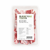 Raw Naturals fijn gesneden varkensribben 1 kg