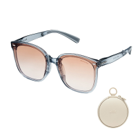 Beneunder FD421, Oversized Opvouwbare Zonnebril, UV400 & Anti Reflecterende Lenzen, Lichtgewicht Blush Frame voor Autorijden/Reizen, Lichtgrijs