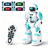 Grote robot met spraakbesturing via afstandsbediening: Slim, programmeerbaar educatief verhalenvertellend speelgoed met gebarenherkenning, cadeau voor kinderen.