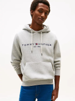Tommy Hilfiger core Tommy logo hoodie heren XS grijs gemêleerd