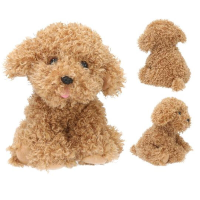 TOPModel FUR EVER FRIENDS Pluche Hond 16 cm 1 Stuk Bruin Krullend Vacht Zacht Knuffel Speelgoed Kinderen Metgezel