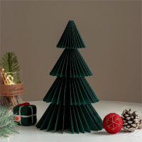 Huacan Kerstboom   Donkergroene boom met 4 lagen, 20 cm