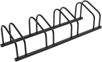 VidaXL Stalen fietsenrek voor 4 fietsen   Zwart, 103,5 x 33 x 26 cm