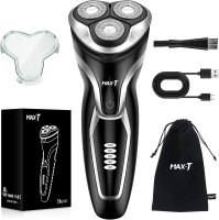 Lachen RMS7109 USB BLK USB oplaadbare elektrisch herenscheerapparaat, draagbaar, snoerloos, zwart