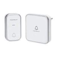 Aigostar draadloze deurbel, Plug & Play, IP44 waterbestendig, 3 volume instellingen, 36 polyfone melodieën