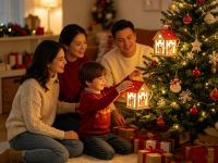 Kerst lichtgevend houten huisdecoratie, sneeuwpop patroon, huisdecoratie, bureaudecoratie, geschikt voor Kerstmis