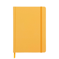Jubiluu A5 ongedateerde planner met harde kaft voor 18 maanden   112 vellen (100 g offsetpapier), bladwijzer en elastische band   ongedateerde planner voor langetermijnplanning, doelen bijhouden of dagelijkse organisatie   zonnig geel