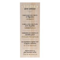 Atmosphera Louison Wanddecoratie   MDF, 78 x 28 cm