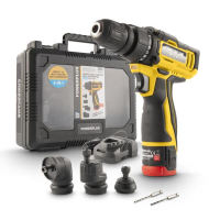 Powerplus Compacte 4 in 1 12 V Schroevendraaier met 2000 mAh Accu en Lader