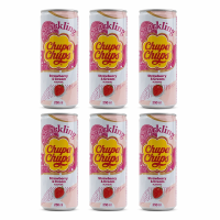Chupa Chups Aardbeiencrème 250 ml x 6