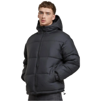 Urban Classics basic gewatteerde winterjas met capuchon zwart XXL