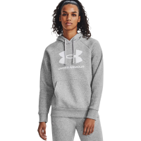 Under Armour Dames Ua Rival Fleece Big Logo HD Grijs Rival Collectie M