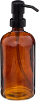 5Five Glazen Zeepdispenserdoos   450 ml, Bruin