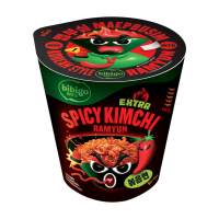 Bibigo Extra pittige Kimchi Ramyun beker 98 g