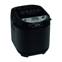Tefal PF251835   broodmachine   610 W vermogen, zwart design, 12 programma's, compact formaat
