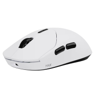 RAPOO VT2 MAX draadloze gamingmuis, echte 8K pollingsnelheid, lichtgewicht van 53 g, batterijduur tot 750 uur, Nordic nRF54L15 MCU, optische schakelaar van 120 miljoen, 10 programmeerbare knoppen, macro ondersteuning   wit