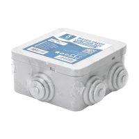 Aigostar Waterdichte Verbindingsdoos   IP44 Classificatie   80x80x40mm Afmetingen   Gemaakt van Duurzaam ABS Materiaal