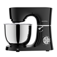 AUCMA staande mixer, 6 liter, 6 snelheidsstanden, kantelbare kop, 3 in 1 staande mixer met mengkom, deeghaak, garde en menghaak, mixer voor bakken, taart, brood, pizza, gebak, pasta en de meeste huishoudelijke koks, 450 W DC motor van zuiver koper (6 lite