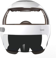 Breo iDream5s elektrische hoofdmassager, oog  en nekmassagehelm met warmte, kneden, druk, app bediening, krabber voor ontspanning