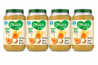 Olvarit Fruitsnack 8 maanden+ Abrikoos Appel Banaan 200 g * 4