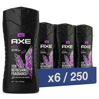 AXE Douchegel 3 in 1 Excite Lichaam, Gezicht, Haarwas 250 ml (6 Pack)