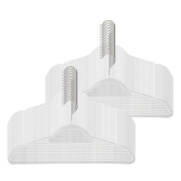 JOYFURNOS Set van 50 antislip kledinghangers, fluwelen kledinghangers met 360° draaibare roestvrije haak en ingebouwde stropdasstang, 42,7 x 22 x 0,6 cm slank ruimtebesparend profiel, ideaal voor overhemden, broeken, sjaals, pakken, accessoires, kledingka