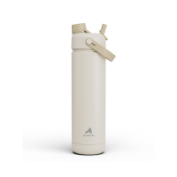 POWCAN door Meoky 26oz Dubbelopenings Sportwaterfles met Draaghandvat   Havermout