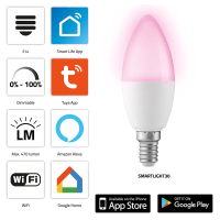 Alecto SMARTLIGHT30 Wi Fi slimme LED lamp 5 W wit