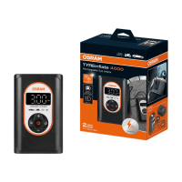 OSRAM TYREinflate 4000, oplaadbare draadloze bandenpomp, digitale luchtcompressor met automatische uitschakeling en LED verlichting, bandenopblazen in 3,5 min