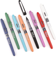 WRITECH Vloeibare Inkt Rollerball, 0,5 mm Extra Fijn Punt, Glad Schrijven Snel Droog Roller Pens 8 Verschillende Kleuren voor Dagboek Schrijven, Tekenen & Schetsen (Vintage)