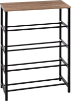 5Five Schoenopslag Console Tafel   Zwart/Bruin, 63 x 30 x 90 cm