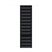 Apple 41 mm middernacht leren band M/L